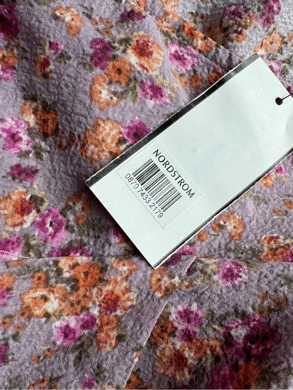 NWT ASTR The Label Purple Floral Midi Size Large - Picture 12 of 12